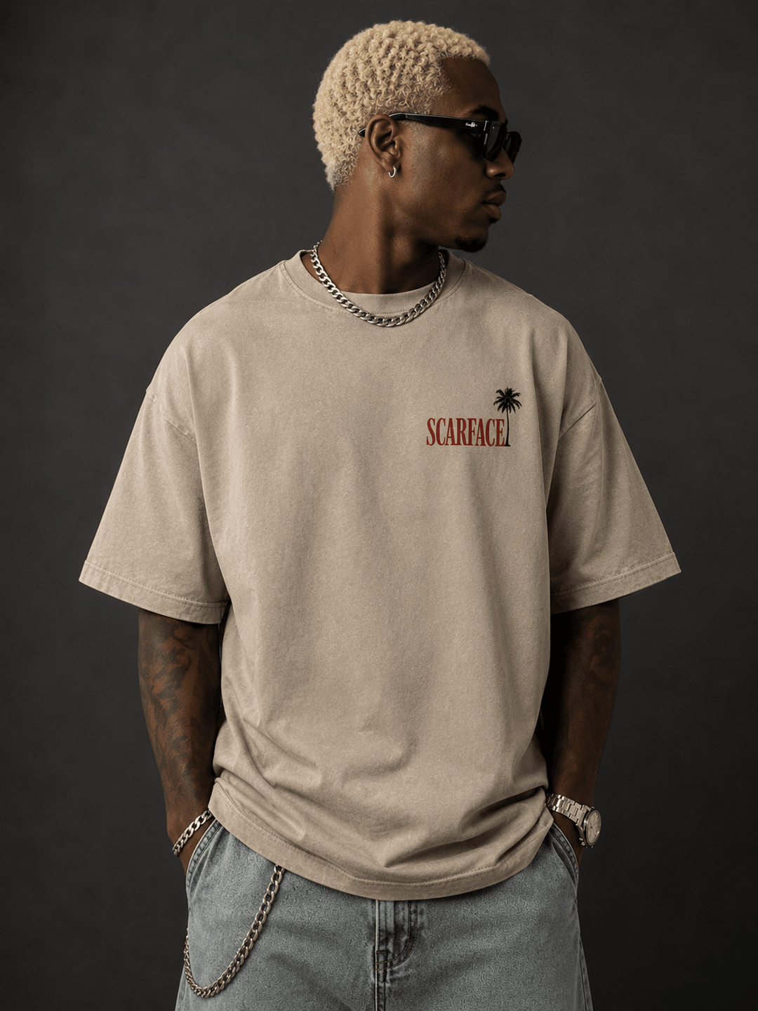 SCARFACE — white shirt mockup